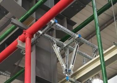 海陵该抗震支架的整体式支吊架结构协调性好
